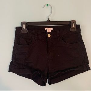 H&M | black denim shorts